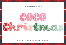 Coco Christmas Font Poster 1
