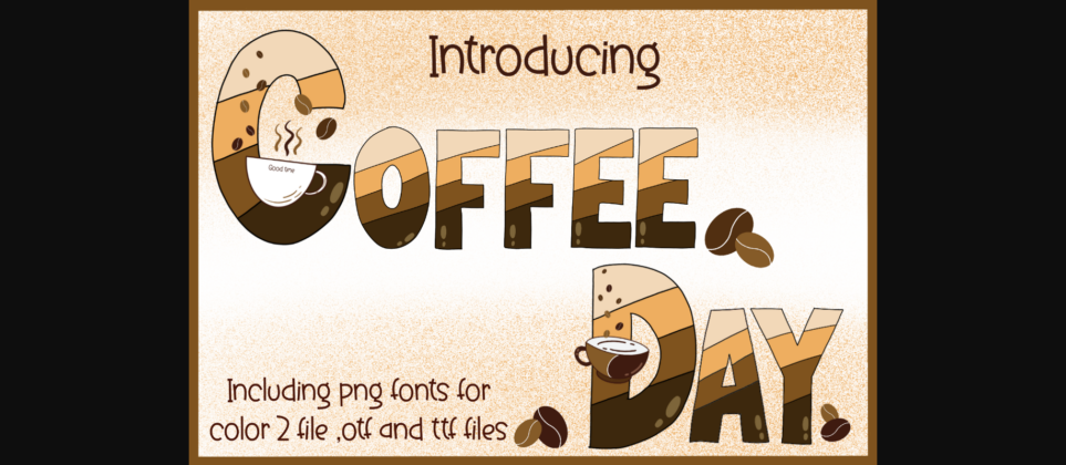 Coffee Day Font Poster 1