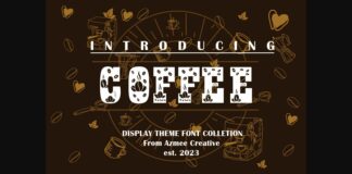 Coffee Font Poster 1