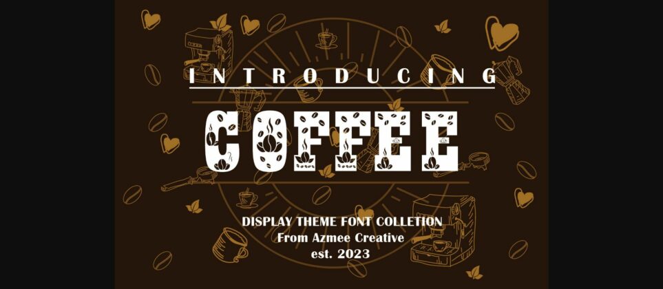 Coffee Font Poster 1