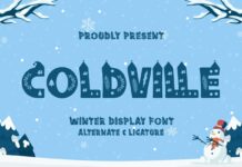 Coldville Font Poster 1