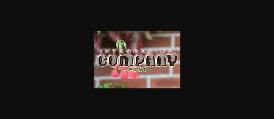 Company Font Poster 3