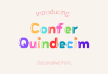 Confer Quindecim Font Poster 1