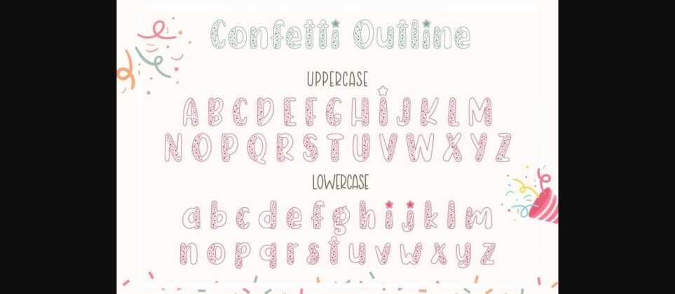 Confetti Font Poster 11