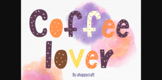 Confetti Font Poster 1