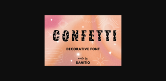 Confetti Font Poster 1