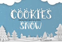 Cookies Snow Font Poster 1