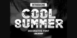 Cool Summer Font Poster 1