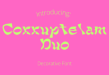 Corruptelam Duo Font Poster 1
