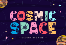 Cosmic Space Font Poster 1