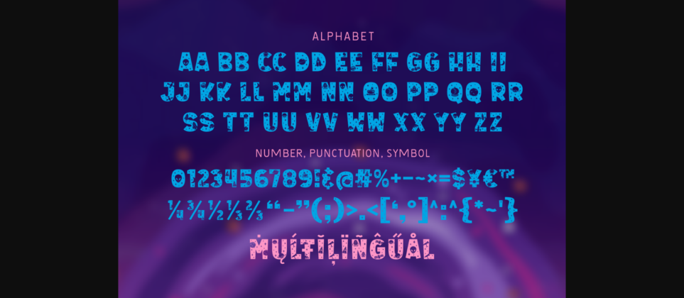 Cosmic Space Font Poster 4