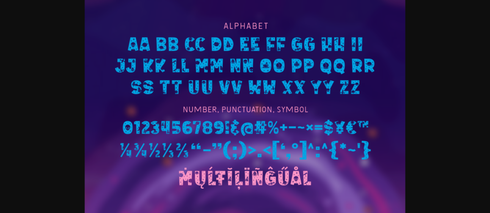 Cosmic Space Font Poster 2