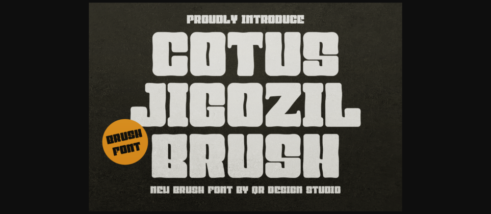 Cotus Jigozil Brush Font Poster 3