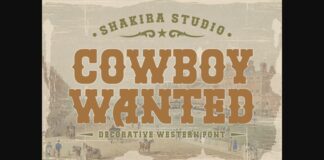 Cowboy Wanted Font Poster 1
