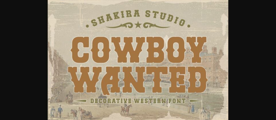 Cowboy Wanted Font Poster 1