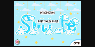 Cozy Smiley Cloud Font Poster 1