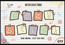 Cozy Stick Font Poster 1