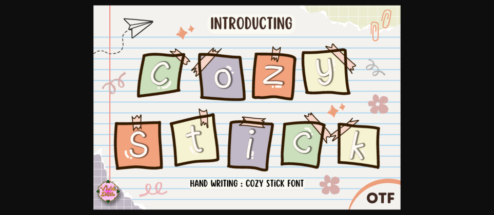 Cozy Stick Font Poster 1