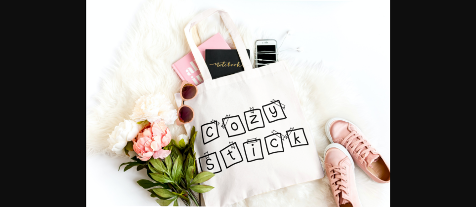 Cozy Stick Font Poster 5