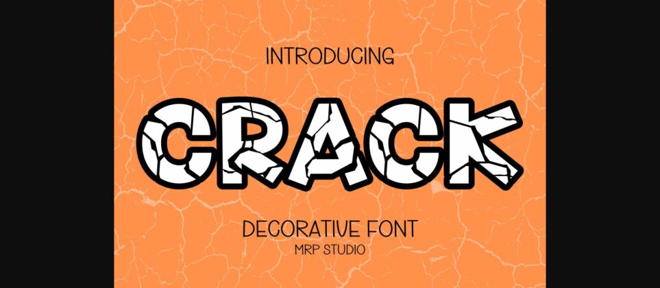 Crack Font Poster 3