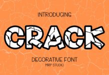 Crack Font Poster 1