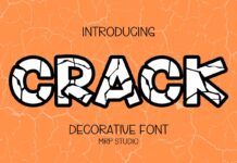 Crack Font Poster 1