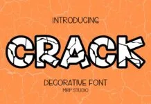 Crack Font Poster 1