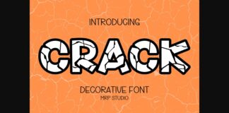 Crack Font Poster 1