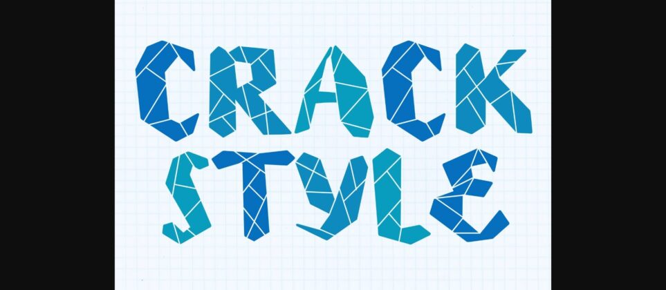 Crack Style Font Poster 3