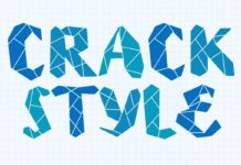 Crack Style Font Poster 1
