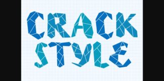 Crack Style Font Poster 1