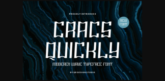 Cracs Quickly Font Poster 1
