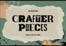 Crafter Pieces Font Poster 1