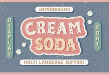 Cream Soda Font Poster 1