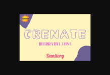 Crenate Font Poster 1