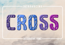 Cross Font Poster 1