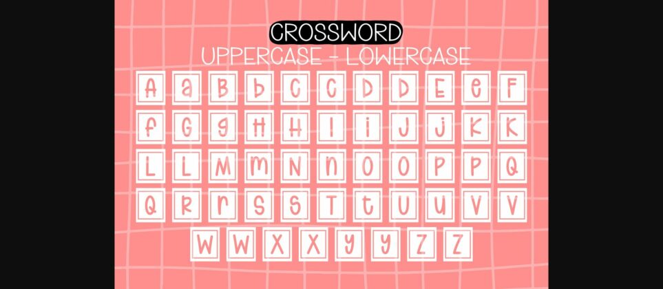 Crossword Font Poster 6