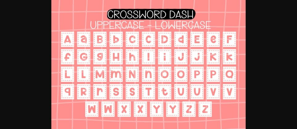 Crossword Font Poster 8