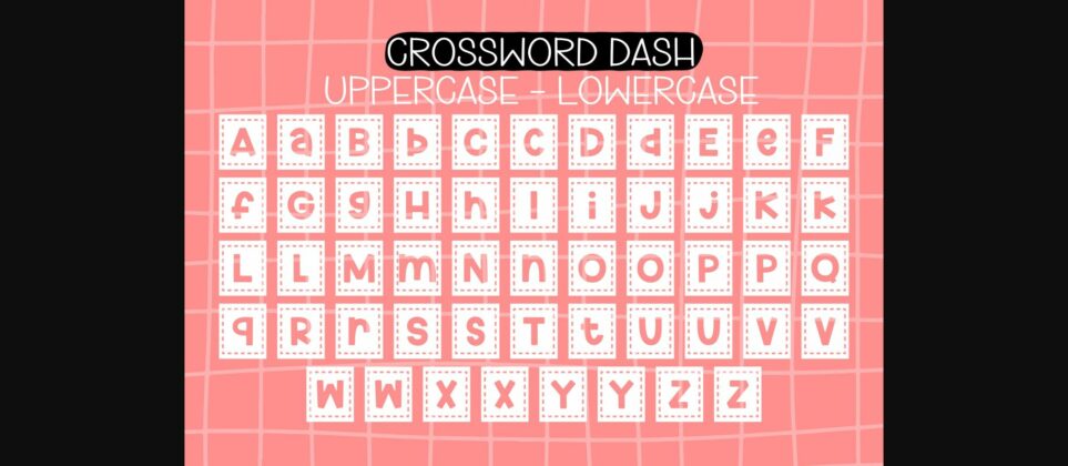 Crossword Font Poster 8