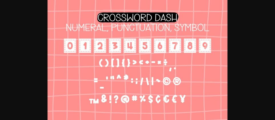 Crossword Font Poster 9