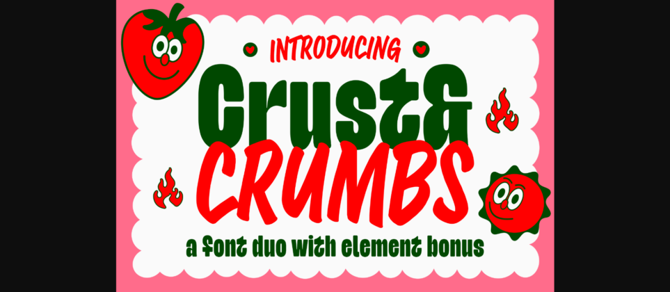 Crust and Crumbs Font Poster 3