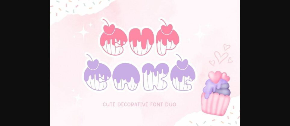 Cupcake Font Poster 3