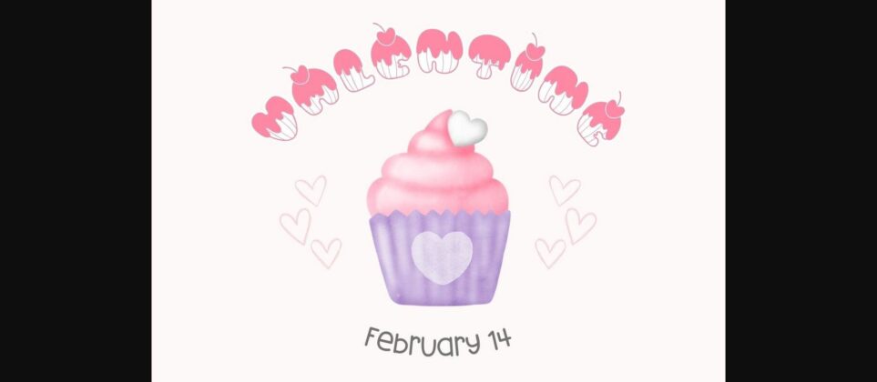 Cupcake Font Poster 5