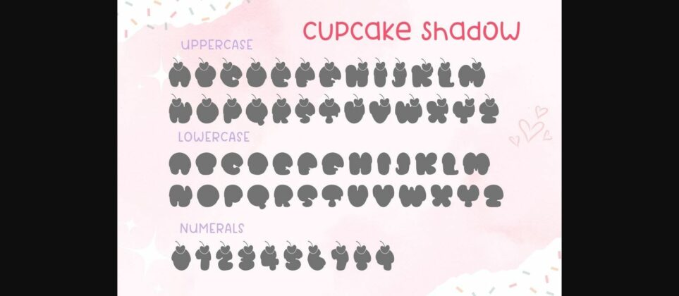 Cupcake Font Poster 10