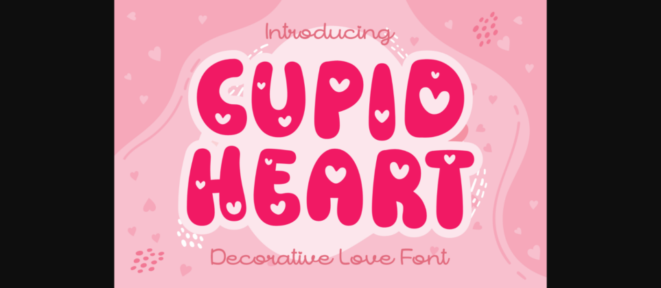Cupid Heart Font Poster 3