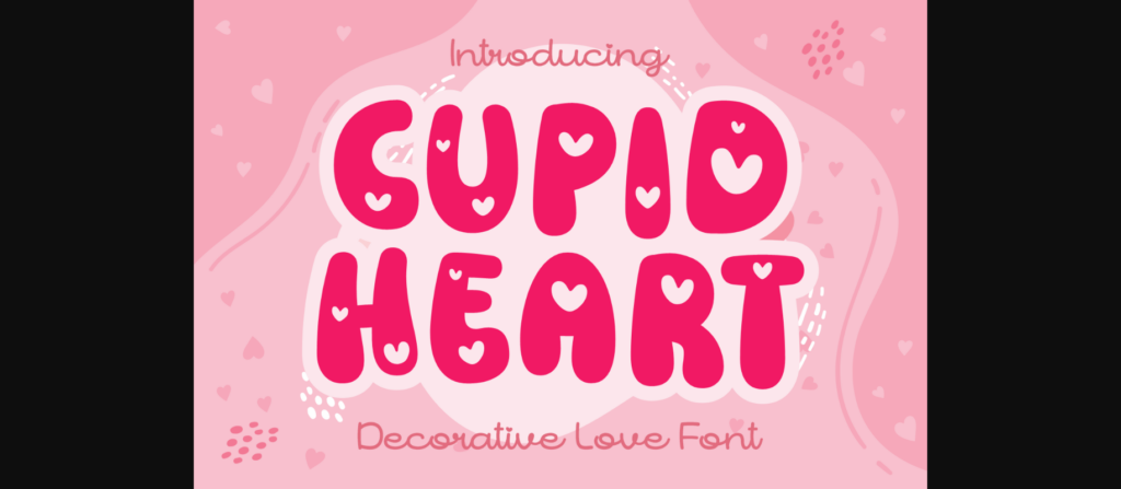 Cupid Heart Font Poster 1