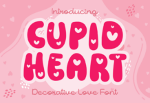 Cupid Heart Font Poster 1