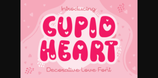 Cupid Heart Font Poster 1
