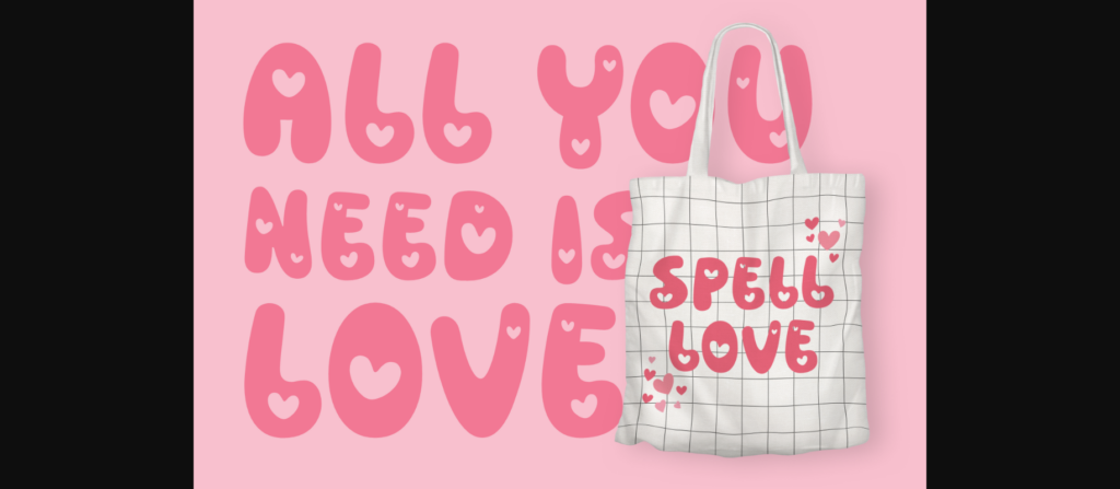 Cupid Heart Font Poster 6