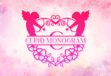 Cupid Monogram Font Poster 1